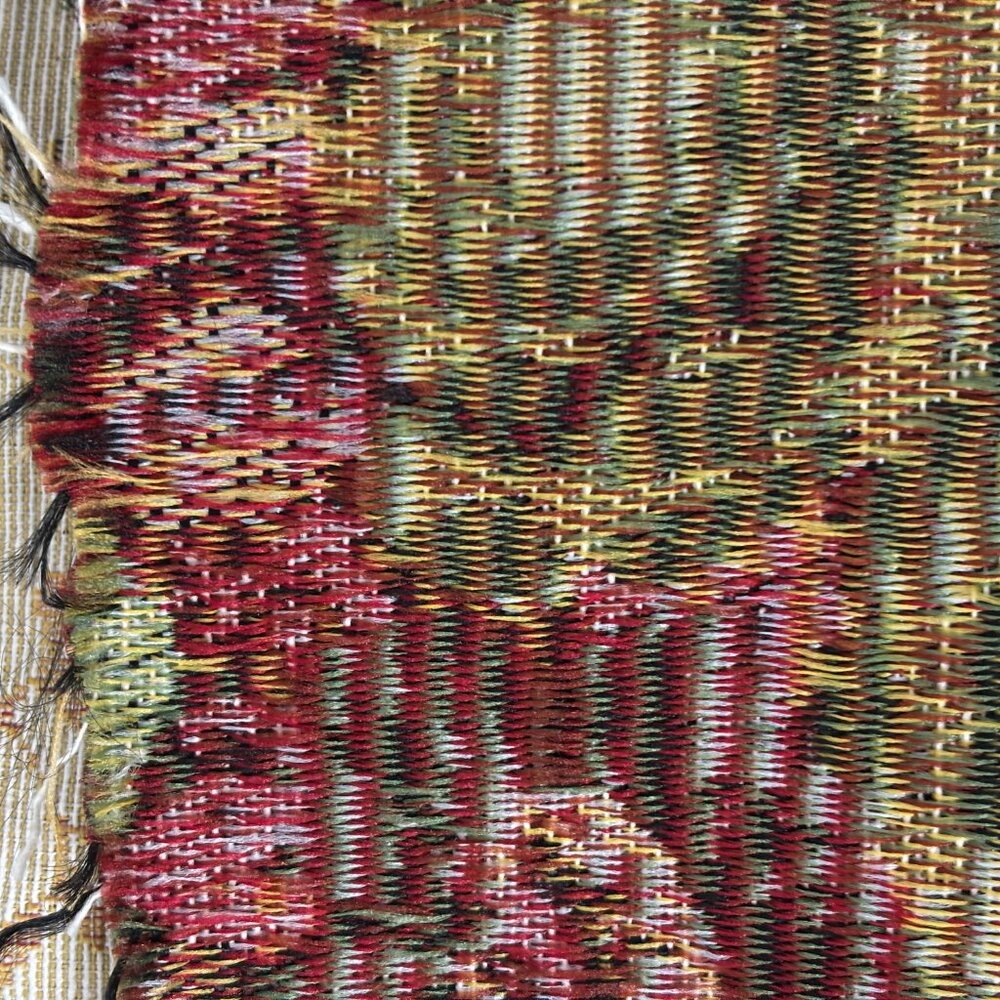 Roses Colonial Floral Jacquard Tapestry Upholstery 1 yrd  Fabric NEW  VTG - Picture 11 of 12
